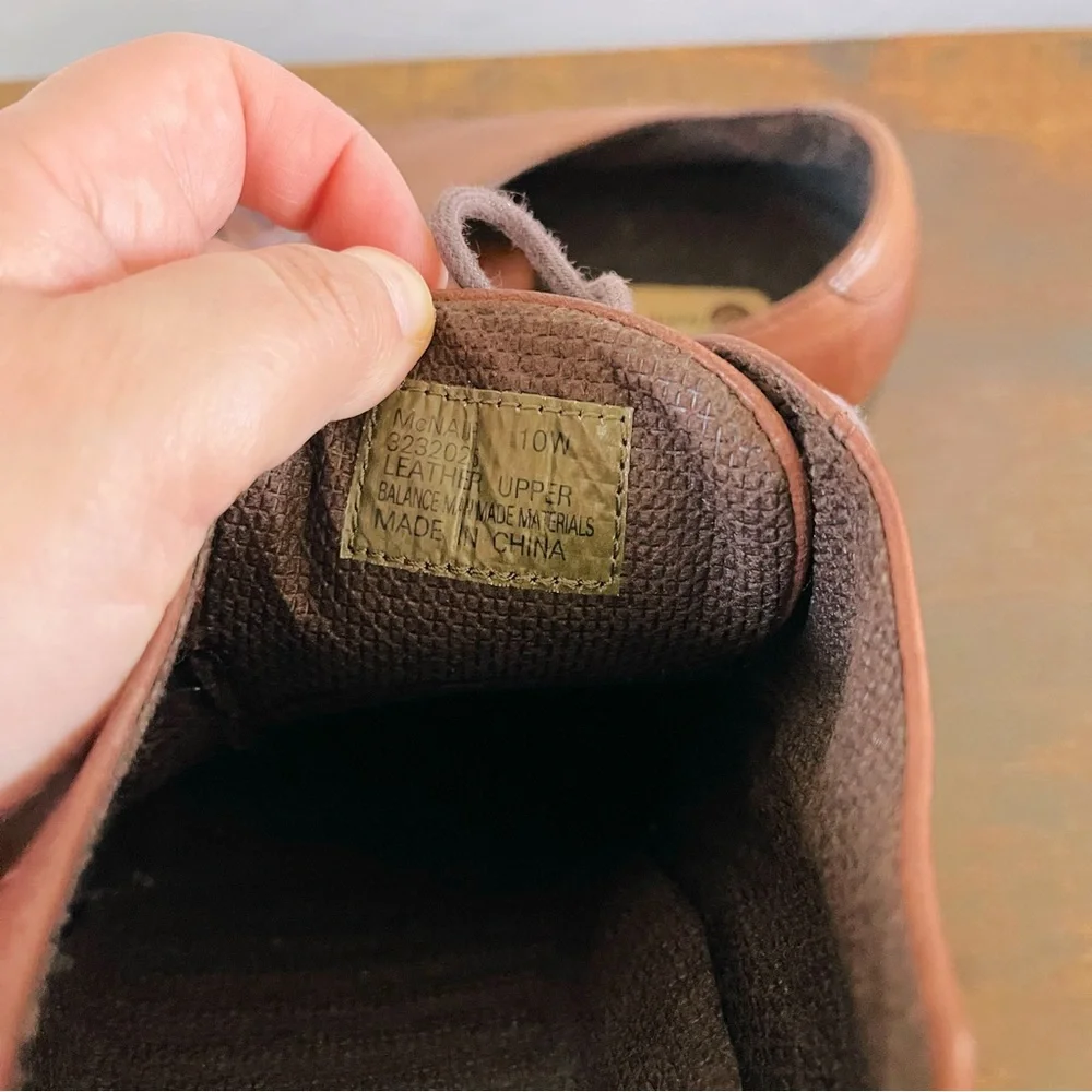 🌹 Classic Leather Brown McNair Earth Shoe Men’s Size 10W
